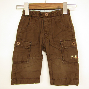  Miki House cargo pants bottoms cropped pants height Kids for boy 100 size Brown MIKIHOUSE
