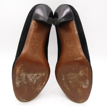 アイグナー パンプス 本革 レザー スウェード ブランド シューズ 靴 イタリア製 黒 レディース 37サイズ ブラック AIGNER_画像7
