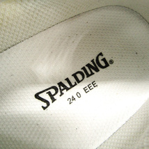 スポルティング スニーカー ローカット 幅広 3E 通学 シューズ 靴 白 レディース 24サイズ ホワイト SPALDING_画像4