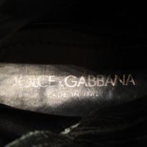 ドルチェアンドガッバーナ ブーツ ブランド シューズ 靴 イタリア製 黒 メンズ 8.5サイズ ブラック DOLCE&GABBANA_画像3