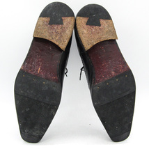 バリー チャッカ―ブーツ 本革 レザーブランド ビジネスシューズ 紳士靴 日本製 黒 メンズ Lサイズ ブラック BALLY_画像6