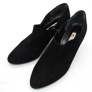 ダイアナ ブーティ スウェード ブランド シューズ 靴 日本製 黒 レディース 24サイズ ブラック DIANA