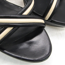 バリー サンダル ハイヒール プラットフォーム ブランド 靴 レディース 37.5サイズ ネイビー BALLY_画像2