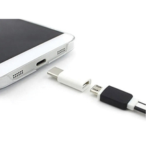 ☆新品未使用 ホワイト 2つセット 変換アダプター MicroUSB → USBtype-C 変換コネクタ マイクロUSB/USB-C/ケーブル/タイプ C/USB C/TYPE C_画像2