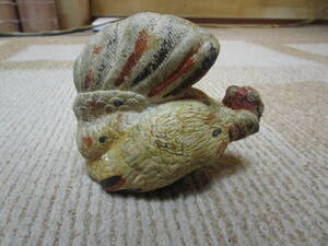  Vintage antique earth doll Iwate old flower volume doll chicken . bird child just a little color baldness have addition image have total length approximately 10.8cm total height approximately 9.6cm overall width approximately 6.3cm