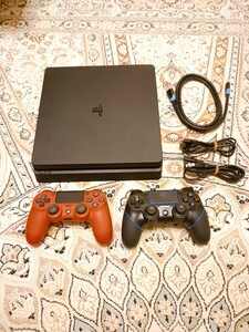  immediately ... thin type type ps4 CUH-2000A body complete set after market goods controller extra attaching free shipping operation goods jet black SONY