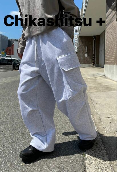 oversized sweat cargo pants ワイドパンツ　ユニセックス