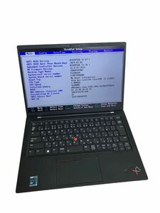 Lenovo / ThinkPad X1 Carbon / 20XXCTO1WW / Core i5-1135G7 / 16GBメモリ / SSD無 / 通電BIOS確認のみ、保証無し、ジャンク品　部品取り