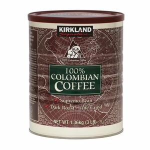 コストコ　Kirkland Signature カークランドシグネチャー コロンビアコーヒー（粉）1.36kg 1缶