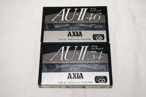 ★　AXIA　富士フィルム　★　AU-2　AU-Ⅱ　46分 ／ 54分　ハイポジション　カセットテープ　【 2巻 】