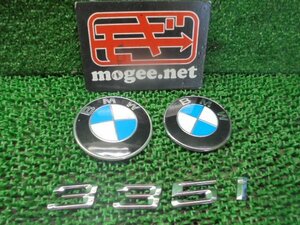 8EQ4120EH2-1 ) BMW 3シリーズ ABA-VB35 2008年 E90 純正エンブレムセット