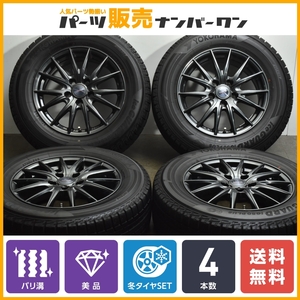 【バリ溝 美品】ヴェルヴァ スポルトII 16in 6.5J+39 PCD114.3 ヨコハマ アイスガード iG50プラス 215/65R16 アルファード ヴェルファイア