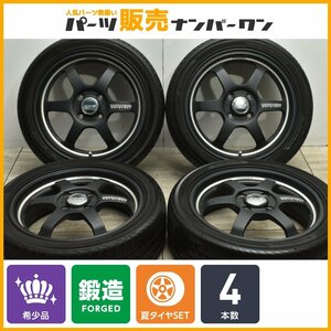 【1円～】【鍛造】RAYS ボルクレーシング TE37 KCR 15in 5J +45 PCD100 ヨコハマ 165/50R15 コペン アルト N-BOX N-ONE ワゴンR タント