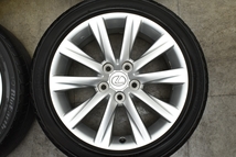 【美品】レクサス IS 純正 17in 7.5J +45 PCD114.3 ヨコハマ ブルーアース E51A 225/45R17 ノア ヴォクシー 流用 ノーマル戻し 即納可能_画像4