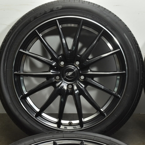 【バリ溝 美品】マナレイスポーツ 18in 7J +53 PCD114.3 トーヨー SD-7 225/45R18 プリウスα オデッセイ ヴェゼル レヴォーグ 即納可能の画像5