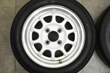 【希少品】エンケイスポーツ RC-S 13in 6J +35 PCD100 ジーテックス ZT1000 155/65R13 ザッツ ゼスト ライフ ワゴンR アルト ミラ_画像3