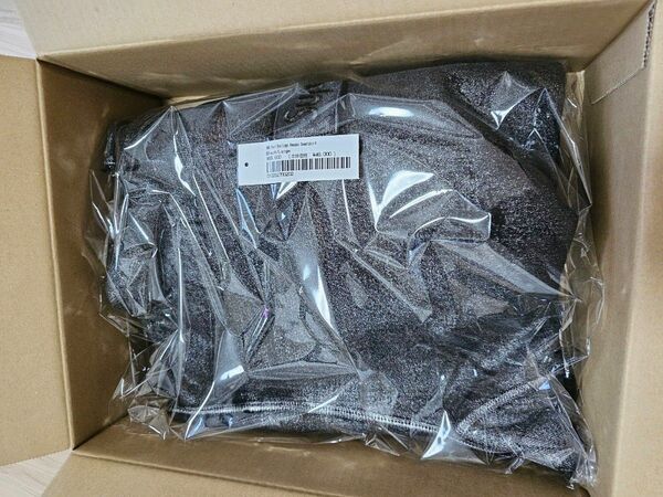 Supreme MM6 Margiela Foil Box Logo Hooded Sweatshirt Black L 新品 ①