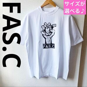 ◆新品◆FAS.C ファスク　春夏　デザインビッグTシャツ　ホワイト