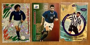 アレッサンドロ・デルピエロ　カード3枚セット　DS France Foot2000 #TC2 , Panini Calcio96 #131 , Panini France98 #74