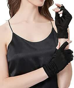 SCOLORKI シルク 手袋 絹100% レディース 紫外線 スマホ対応 手荒れ対策 日焼け防止 ナイトグローブ ハンドケア 保