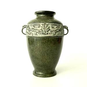3849 花入 花瓶 花器 青銅器 鋳銅 金属工芸 華道具