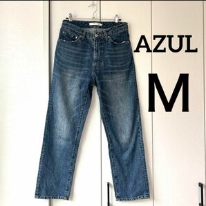 AZUL M デニム　ジーパン　ブルー　テーパード　カジュアル　ストレート　 デニムパンツ