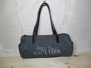 Jean Paul Gaultier Jean paul (pole) * Gaultier * black & herringbone pattern Mini Boston handbag 