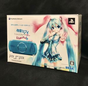 希少品 新品 未使用 PSP プレイステーション ポータブル 初音ミク Project DIVA 2nd いっぱいパック SEGA PSP-3000 オリジナルモデル