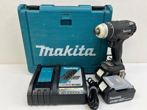 ・●makita マキタ 18V 充電式 インパクトドライバー TP141DRGXB バッテリー 2個 充電器付き