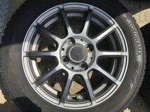 155/65R14 社外アルミ 14インチ ET45 PCD100 14×4 1/2J スタッドレスタイヤ 4本セット ワゴンR ムーヴ タント ミラココア 軽自動車☆_画像5