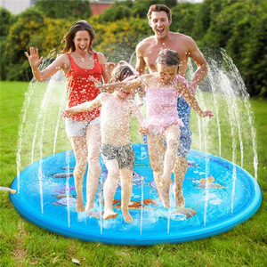 家庭用プール 150cm 子供プール 噴水 噴水マット 夏休み 家庭用 お庭 アトラクション プール 安い 犬 暑さ対策 熱中症 水圧 空気入れ 不要
