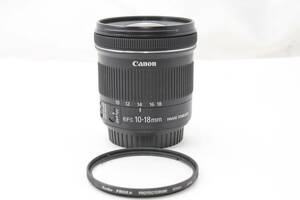 ★【限定！美品 超広角ズームレンズ】 Canon EF-S10-18mm F4.5-5.6 IS STM ★手振れ補正搭載 スムーズ＆静粛 高速なAF