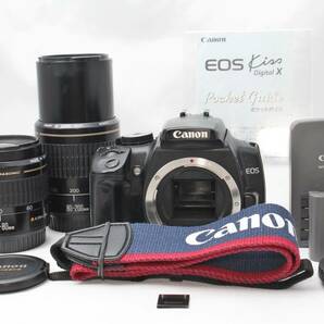 ★【限定！美品 スターティングセット】 Canon EOS Kiss Digital X ★ EF35-80mm USM EF80-200mm USM 20240503の画像9