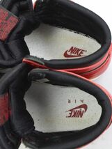 77_YK_785)[ジャンク] NIKE AIR JORDAN 1 BRED (130207-061) 28cm (1994年製) エアジョーダン 1 ブレッド_画像5