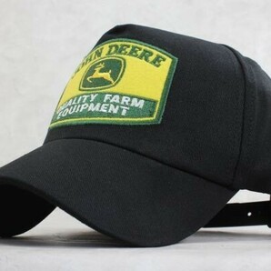 ★JOHN DEERE Cotton ローキャップ BK 帽子 メンズ レディース ミリタリーキャップ ★の画像1