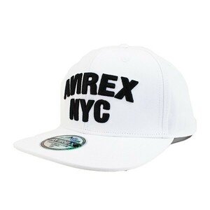AVIREX アヴィレックス アビレックス ベースボールキャップ BBキャップ メンズ 帽子 ローキャップ NYC ホワイト アウトドア
