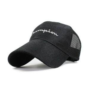 Champion Champion seat mesh cap black hat jo silver g outdoor baseball cap spring summer men's lady's 