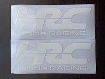 HRC ホンダ レーシング ステッカー【21cm】2枚_画像1