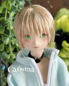 【Carmina】カスタムヘッド　ピュアニーモ用ヘッド2（ホワイト）　髪色アッシュブロンド