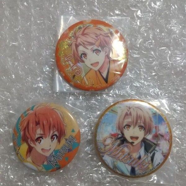アイドリッシュセブン 和泉三月 カプセル 缶バッジ 3点セット アイナナ 三月 カンバッジ