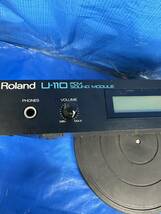 05323.100. Roland ローランド U-110 PCM SOUND MODULE 音源モジュール 音響機材 通電のみジャンク品_画像9