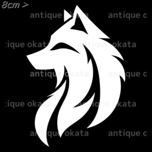 キツネ 狐 fox フォックス 動物 オーナメント ステッカー カッティング シルエット ロゴ エンブレム 縦横8cm以内