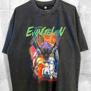 L エヴァンゲリオン　Tシャツ　アニメ　漫画　エモい　アスカ　映画　綾波レイ　原宿