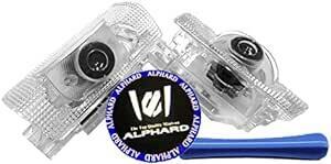Wxoauck カーテシーランプ 互品トヨタ アルファード 30系 ロゴ投影 ドアウェルカムライトLEDゴーストシャドーライ
