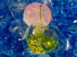 つぶらな瞳の水族館 ゆらぷかマスコット キーホルダー 黄色 ハート型 オイルチャーム AM アミューズメント プライズ 送料無料