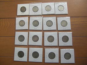 1964 year Tokyo Olympic memory 100 jpy silver coin 16 sheets 