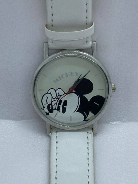 【送料込み即決】ミッキーマウス ディズニー腕時計 電池交換済み 稼動確認済 新品ベルト交換済み Disney7