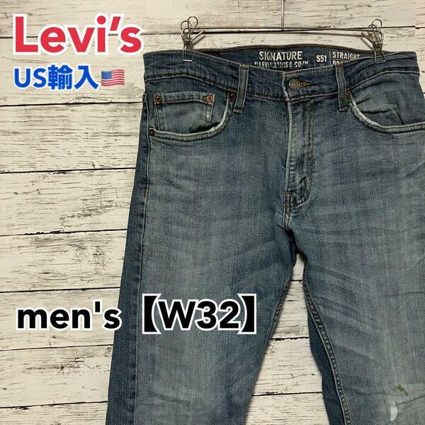 ●E121【US輸入】Levi’s signature デニムパンツ【W32】