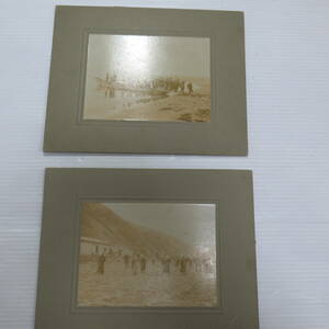  Showa Retro valuable goods nisin. photograph 2 pieces set Meiji height forest. north see. fish place Hokkaido valuable . materials in photograph width 14.8cm old tool .i ( I )