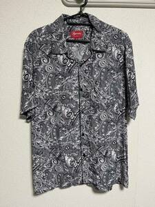 supreme dollar s/s シャツ 23ss 黒　M